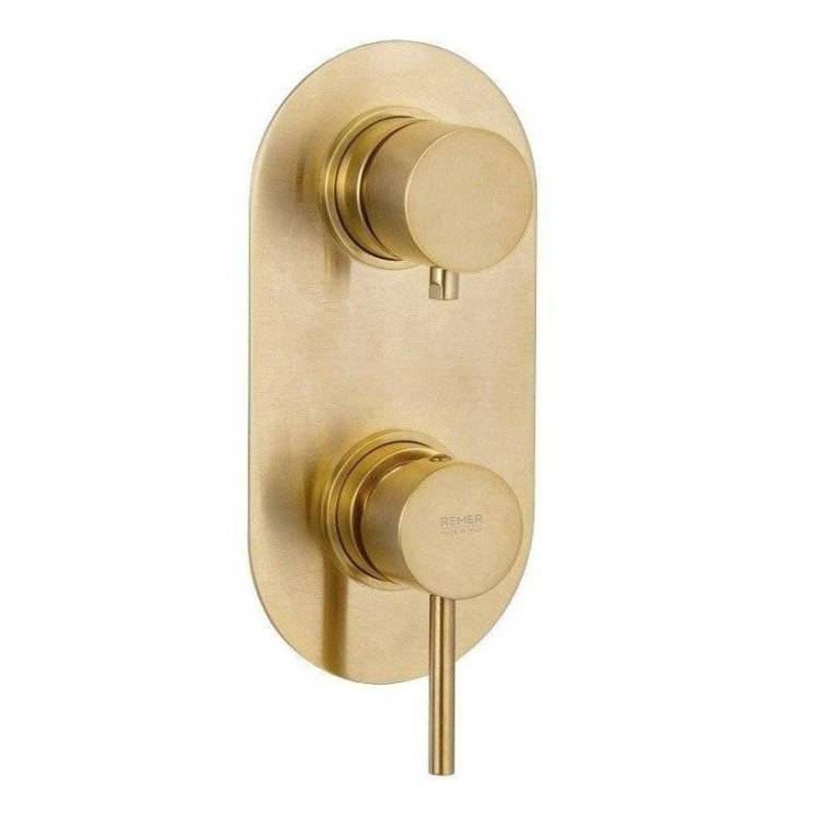 Смеситель для душа Remer X-Style X92KBBG брашированное золото