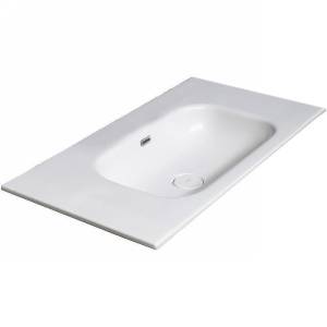 Раковина Armadi Art Vallessi 838-080-WG моноблок, 80 см, белая глянцевая