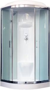 Душевая кабина Royal Bath RB 100HK6-WT-CH с низким поддоном, с сиденьем