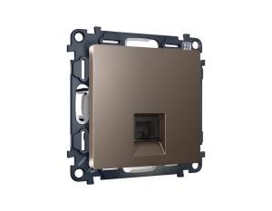 Комплект механизма телефонной розетки со шторкой Ambrella Volt Alfa MA642030