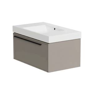 Тумба с раковиной La Fenice Elba Cappuccino NFNC-01-ELB-C-80-3-80 бежевая матовая, 80 см