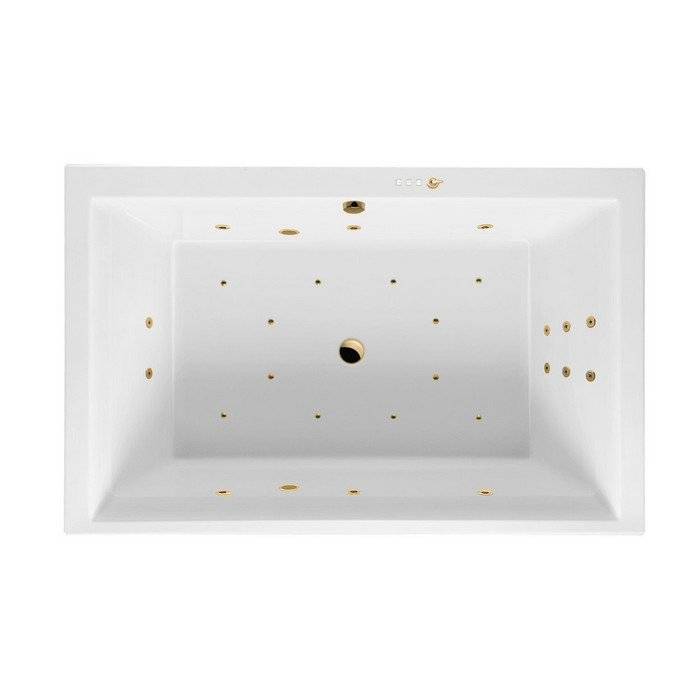 Акриловая ванна Excellent Crown Lux 190x120 "ULTRA" (золото)