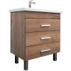 Тумба с раковиной Comforty Никосия-70Н 00-00008854 дуб темный фото 5