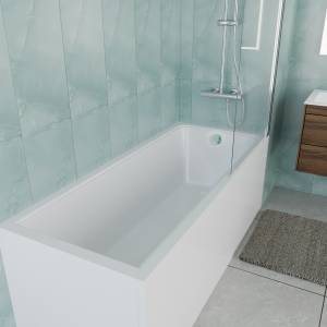 Акриловая ванна Vincea VBT-2G170-LG с ножками, белая, 170x70x47