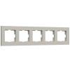 Рамка 5-постовая Werkel Slab W0052917 дымчатый софт