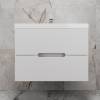 Тумба с раковиной Style Line Матис 80 подвесная, белая матовая, раковина белая, 57x80x45