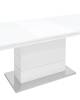 Стол обеденный Stool Group Глазго N-115-160-HGW DUAL глянцевый белый 160(215)x90x75 фото 4