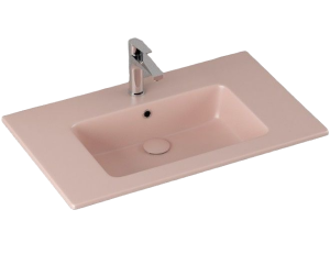 Раковина Isvea SistemaT 10SL51081SV-2S лососевый матовый, 81x46.5