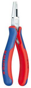 Плоскогубцы KNIPEX захватные монтажные для электроники, для изгибания выводов радиодеталей под отверстия в плате, 130 мм, зеркальная полировка, 2К ручки