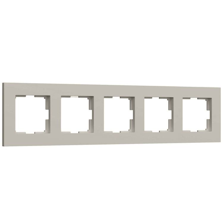 Рамка 5-постовая Werkel Slab W0052917 дымчатый софт