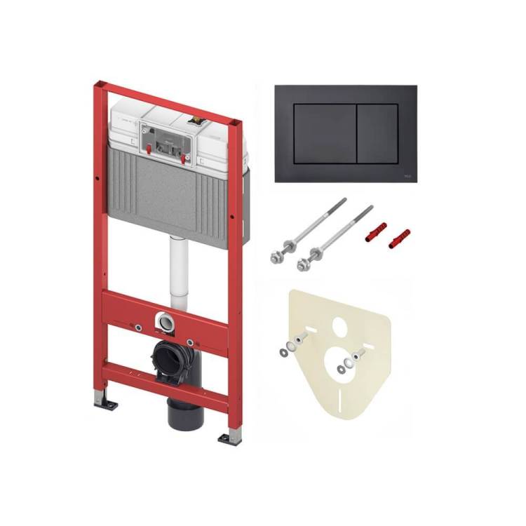 Система инсталляции для унитазов TECE Now 9400414 4 в 1 с кнопкой смыва