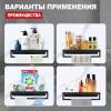 Полка Raglo R340.04.06 с держателем полотенец, черный фото 4