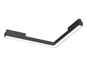 Трековый угловой светодиодный светильник Ambrella light Track System GL4485