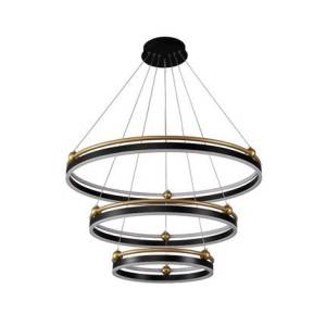 Люстра Crystal Lux Fernando Sp158W Led D400+600+800 Black/Gold