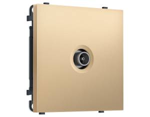 Комплект механизма TV розетки оконечной Ambrella Volt Sigma MS893010 золото мягкое касание