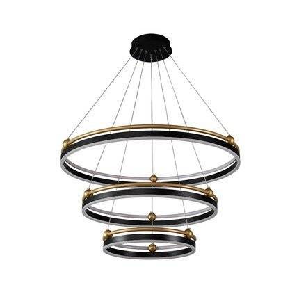 Люстра Crystal Lux Fernando Sp158W Led D400+600+800 Black/Gold
