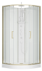 Душевой уголок Royal Bath Bern BERN-S RB9140-T-GD профиль золотой, стекло прозрачное, 140x90x195 фото 2