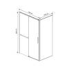 Душевой уголок Vincea Slim Soft VSR-1SS1013CLGM профиль вороненая сталь, стекло прозрачное, 130x100x200 фото 4