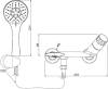 Смеситель для ванны с душем Lemark Wing LM5302C фото 2