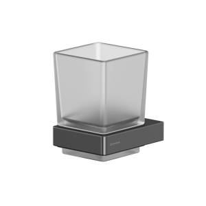 Стакан WHITECROSS Cubo CU2430GM подвесной, оружейная сталь