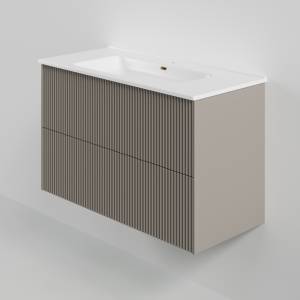 Тумба под раковину La Fenice Terra Twin Cappuccino 100 бежевый матовый