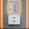 Тумба с раковиной Uperwood Modul 3930205581 подвесная, матовая, белая, графит, 65 см фото 8