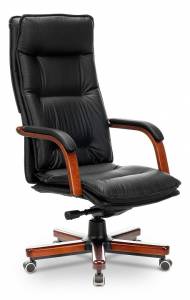 Кресло для руководителя Бюрократ T-9927WALNUT 1360714 черный