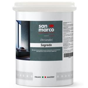 Декоративная краска San Marco Sagredo база Bianco 4 л