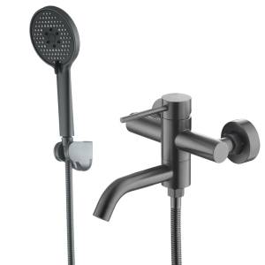 Смеситель для ванны Voda Vessel Gun Metal VSL54GM оружейная сталь