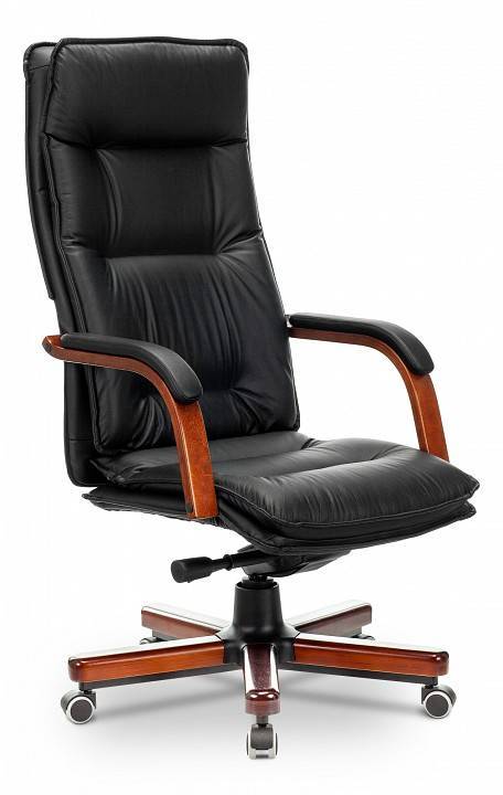 Кресло для руководителя Бюрократ T-9927WALNUT 1360714 черный