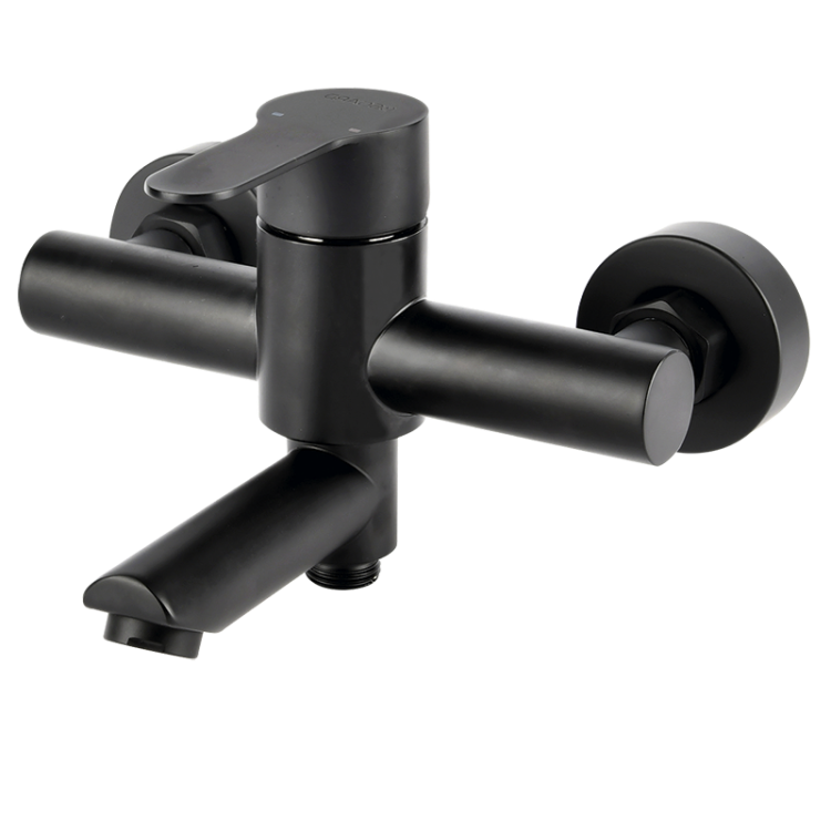 Смеситель для ванны с душем Osgard Hugg Black 12323 черный матовый