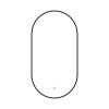 Зеркало Fixsen FX-3120B с LED подсветкой, черное, 50x120 см