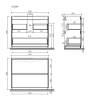 Тумба под раковину Sancos Libra Floor LB100FECH Дуб чарльстон, 99x45 фото 2
