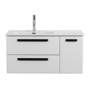 Тумба под раковину Cezares ECO-CER-N-1000-2C-1A-SO-BL-L Bianco Lucido, 100x45.7x50