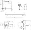 Душевой комплект Jacob Delafon Aleo E72299-4-CP + E72282-CP + E99898RU-CP фото 7