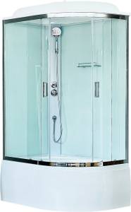 Душевая кабина Royal Bath BK RB8120BK5-WT-CH-L с высоким поддоном, с сиденьем