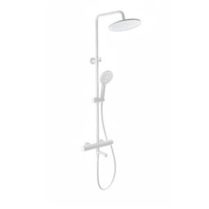 Душевая стойка Wonzon & Woghand WW-B3069-MW белая, с термостатом
