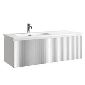 Тумба с раковиной Sancos Snob R 1.0 левая, Bianco, 120x42.6