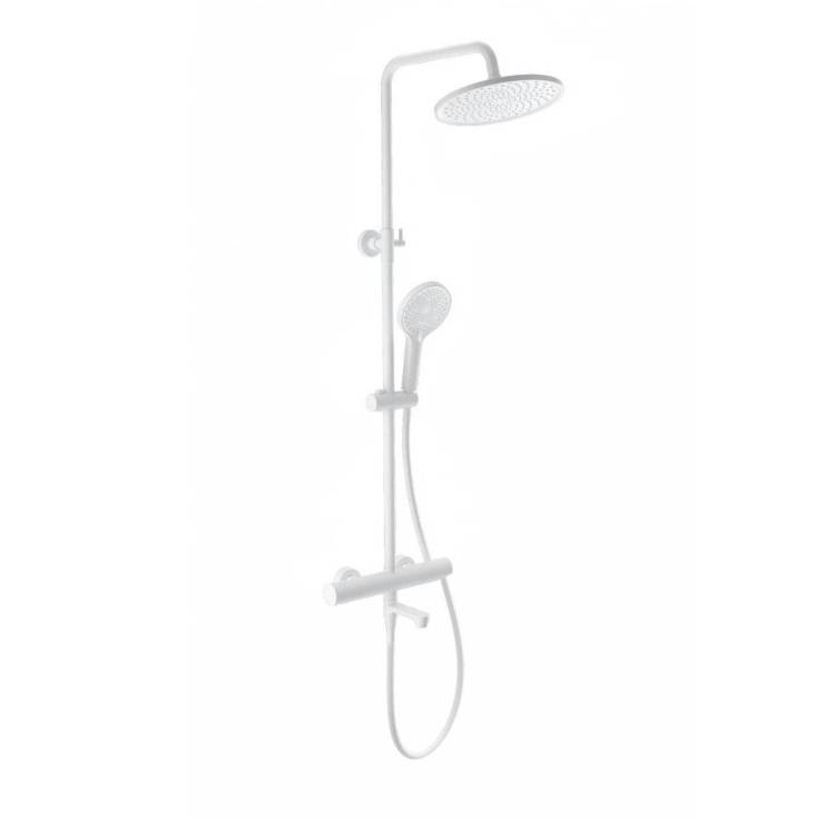 Душевая стойка Wonzon & Woghand WW-B3069-MW белая, с термостатом