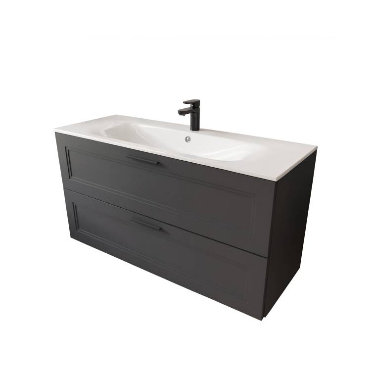 Тумба с раковиной Terminus Classik CLA101202701601O графит , 120x62