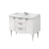 Тумба с раковиной Comforty Монако-120 00003132224 напольная,белый глянец