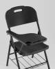 Стул складной Stool Group Кейт D25X-SH black черный, банкетный со столиком и полкой фото 7