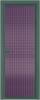 Межкомнатная дверь Profil Doors 1 AV цвет профиля Зеленый воск, стекло безопасное 6 мм мору фиолетовое 600x2000
