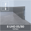 Плинтус Solid UHD 05/80 Моноколор Титан 2400x80x13