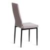 Стул Tetchair Easy (mod. JSC02-1) 21259 металл, флок, Light grey (светло-серый) HLR14/черный фото 3