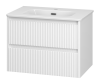 Тумба с раковиной Brevita Рива УТ000026197 белая, 70 см