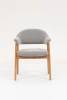 Стул Stool Group Tavu DM4774 OTE-S-451 GREY серый, с деревянными ножками фото 3