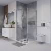 Душевой уголок Niagara Nova NG-65-11CH-CH100-34 профиль хром, стекло шиншилла, 110x100x195 фото 3