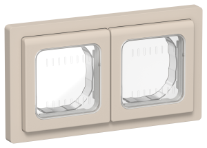 Рамка 2-постовая IEK Flite FI-M20-32-55-K88 льняной