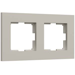 Рамка 2-постовая Werkel Slab W0022917 дымчатый софт